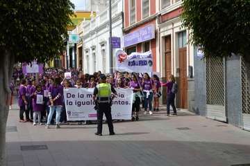 Marcha de escolares por la igualdad en Telde (Foto TA)